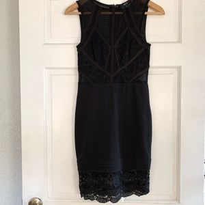 Alt. B Black lace dress